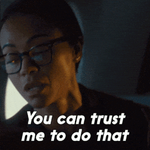 Zoe Saldana: You Can Trust Me To Do That, Joe