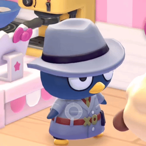 Badtz Maru the Detective in Hello Kitty Island Adventure