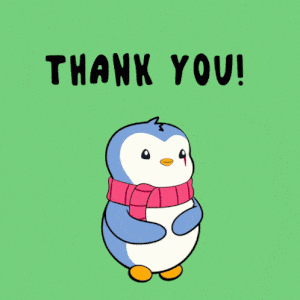 Cute Penguin Says Thank You