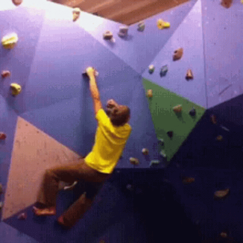 Funny Wall Climbing Fail