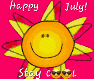 Happy July! Stay Cool with a Smiling Sun