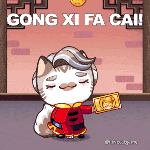 Gong Xi Fa Cai! Happy Lunar New Year Cat