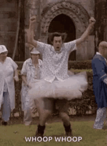 Funny Man Dancing in Tutu