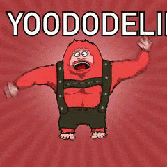 Funny Cartoon Yeti Yodeling