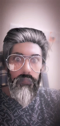 Rz Funny Man with Beard and Glasses Filter