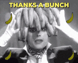 Thanks A Bunch Banana Meme