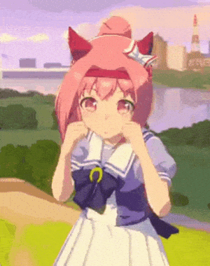 Haru Urara is pumped up and happy