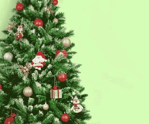 Funny Cat Attacks Christmas Tree