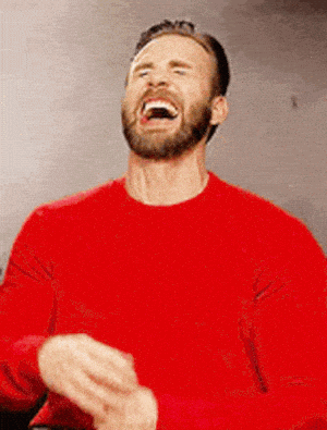 Man Laughing Heartily