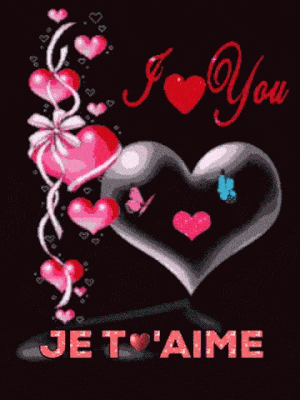 I Love You Bahonon - Je T'aime Hearts