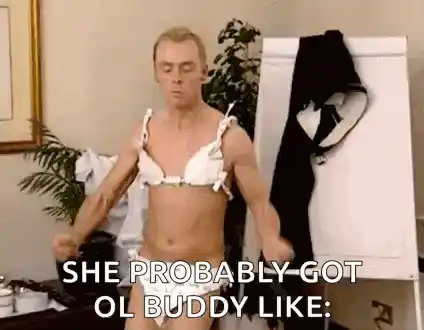 Simon Pegg's Funny Lingerie Dance