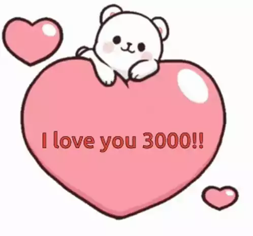 I Love You 3000 Cartoon Bear
