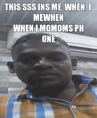 Phone Meme: Man's Funny Face