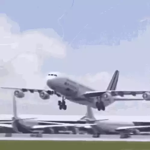 Funny Plane Flapping Wings & Crash Landing