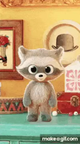 Cute Raccoon Dancing