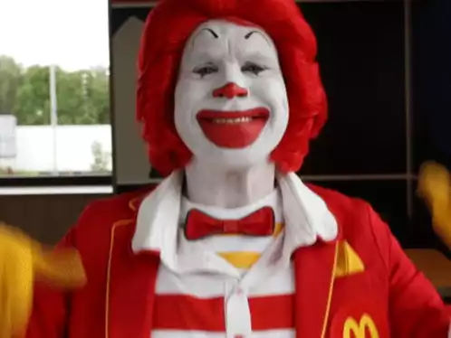 Ronald McDonald Excited