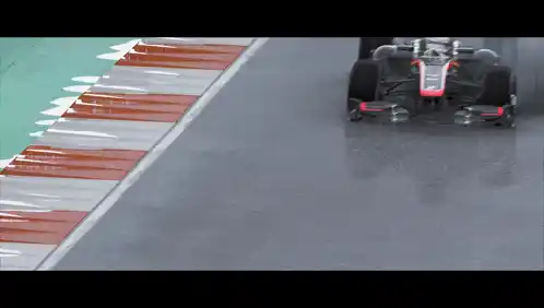 RSS Race Sim Studio Formula Car on Wet Track