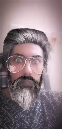 Rz Funny Man with Beard and Glasses Filter