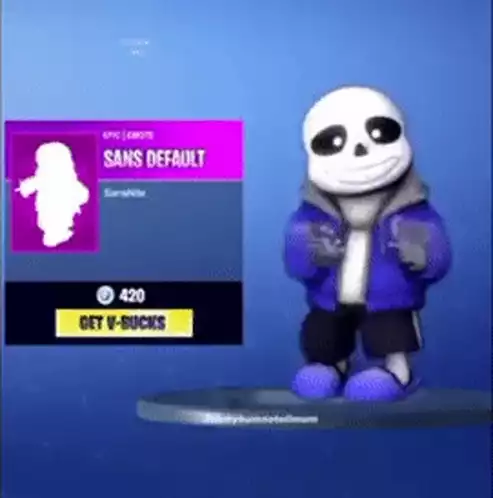 Sans Default Emote Dance Fortnite