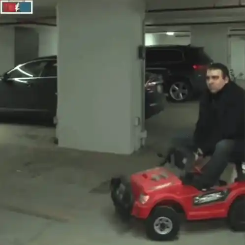Sid Seixeiro Driving a Toy Car (Tim And Sid)