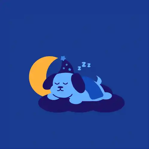 Sweet Dreams Good Night: Sleeping Puppy