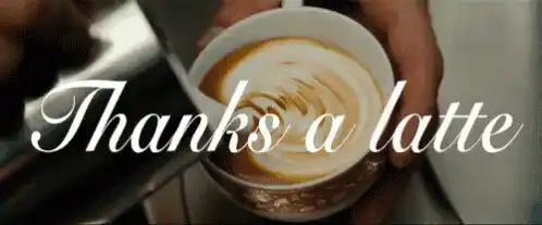Thanks A Latte Coffee Art