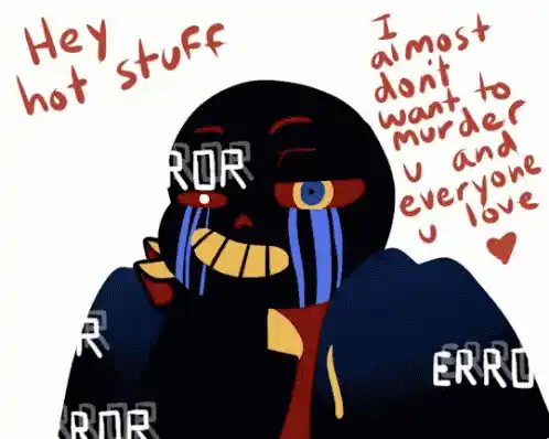 Undertale Error Sans Crying Drawing