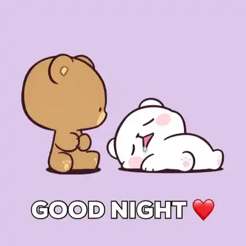 Good Night Kiss from Cute Bears